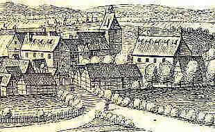 Lucklum, Stich von Merian im Jahr 1654