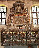 Das Grabmal Joachims I. von Alvensleben (1514 - 1588) in der Schlosskirche