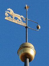 Wetterfahne der St. Marienkirche in Kblingen.