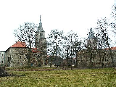 Die Aussicht auf das Schloss von einem Teilbereich des ehemaligen Lustgartens