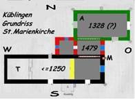 Grundriss St. Marienkirche in Schppenstedt-Kblingen
