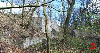 Torlanlage der linken Seite des Grundrisses