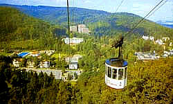 Mit der Gondelbahn hinauf zur Harzburg