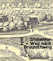 Merian 1654, das Stobentor